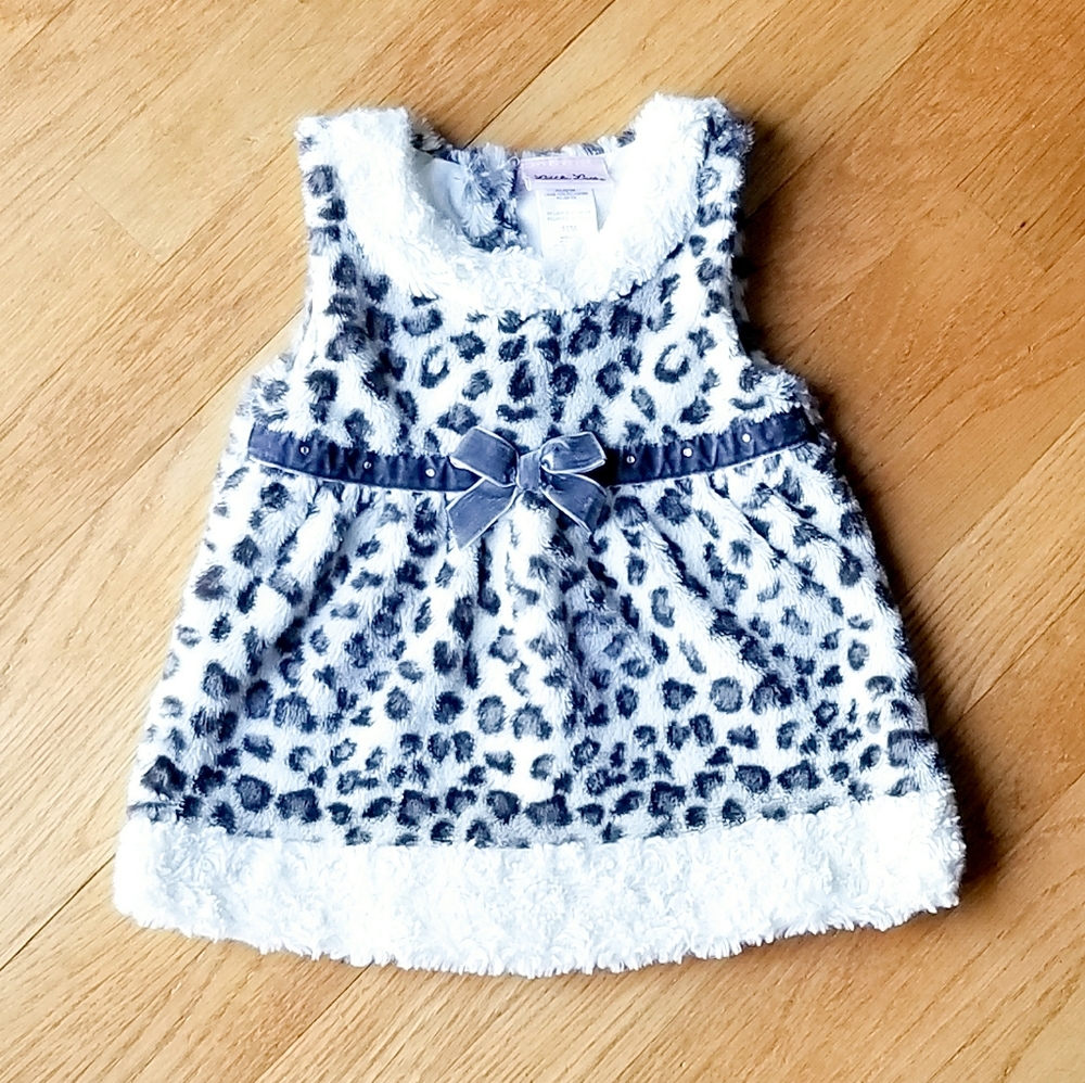 Little Lass Sleeveless Leopard Dress 18 Months